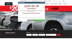 Desktop Screenshot of priorityusedcarsupercenter.com